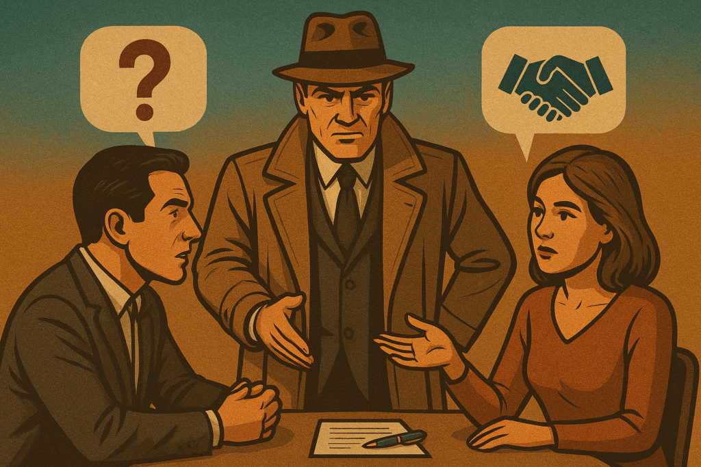 Negocjacje w cieniu śledztwa – kiedy detektyw staje się mediatorem